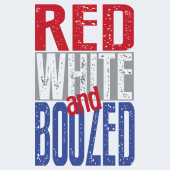 Red White and Boozed Mens Tank Design