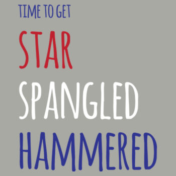Star Spangled Hammered Mens Tank Design