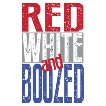 Red White and Boozed Tie Tank Design