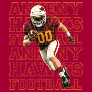 Football Rush Performance Unisex Tee Design