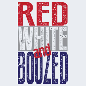 Red White and Boozed Racerback Women's Tank Design
