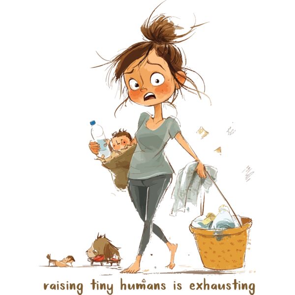 Raising Tiny Humans is Exhausting Thumbnail
